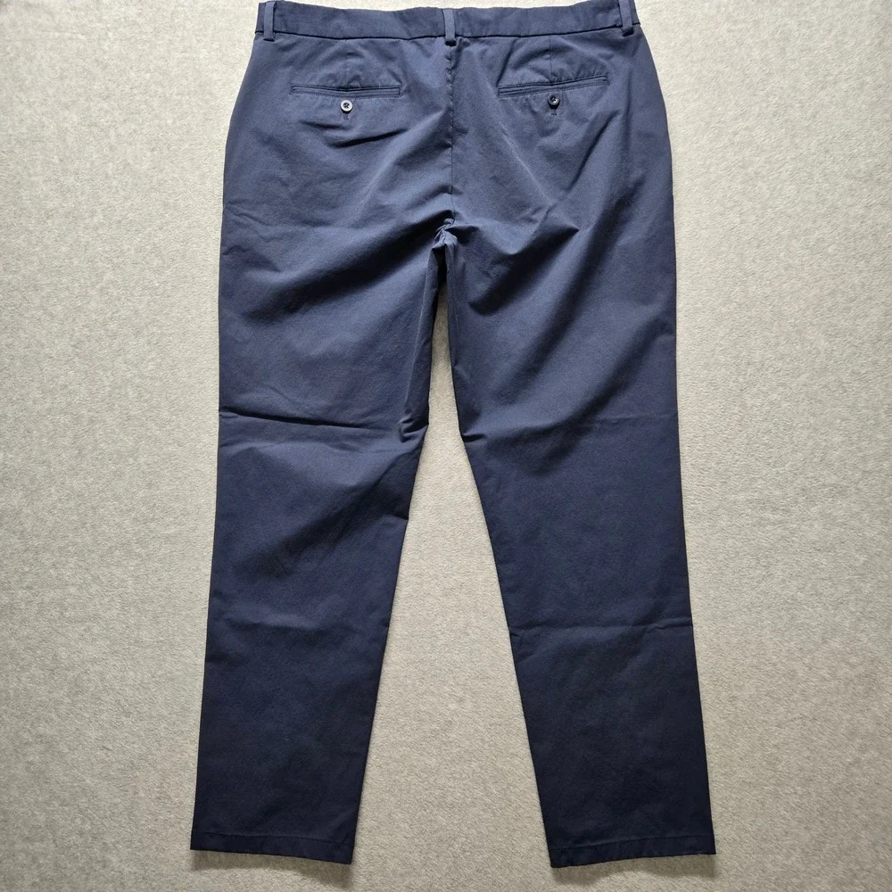 Vineyard Vines OTG On-The-Go Pants Mens 38x30 Navy Blue Performance Chino - Picture 4 of 8